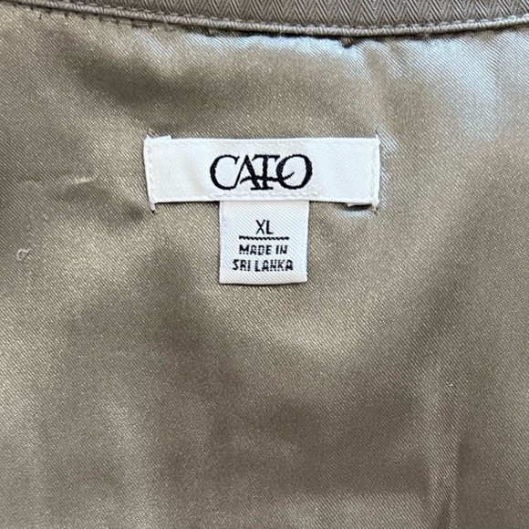 𝘾𝙖𝙩𝙤 Tan Utility Safari Style Jacket size XL - Picture 9 of 16